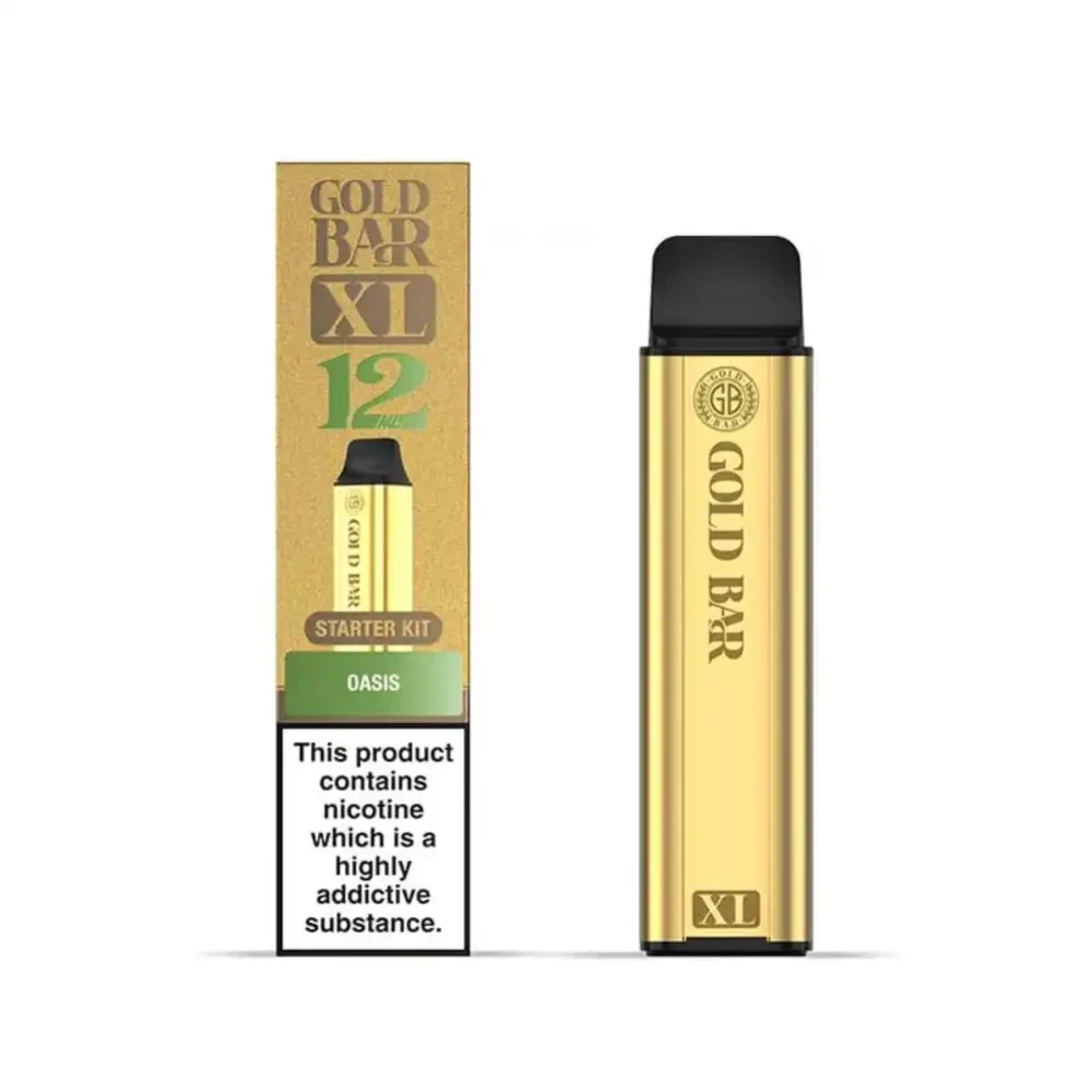  Oasis Gold Bar XL 10k Vape Kit Box of 5
