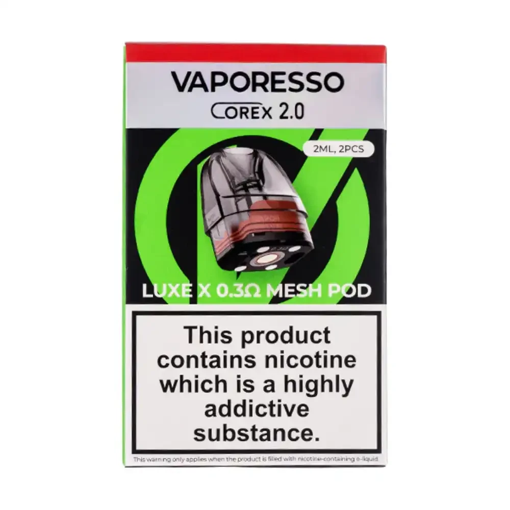  0.3ohm DTL Mesh Vaporesso Luxe X Corex 2.0 Replacement Pods 2 Packs