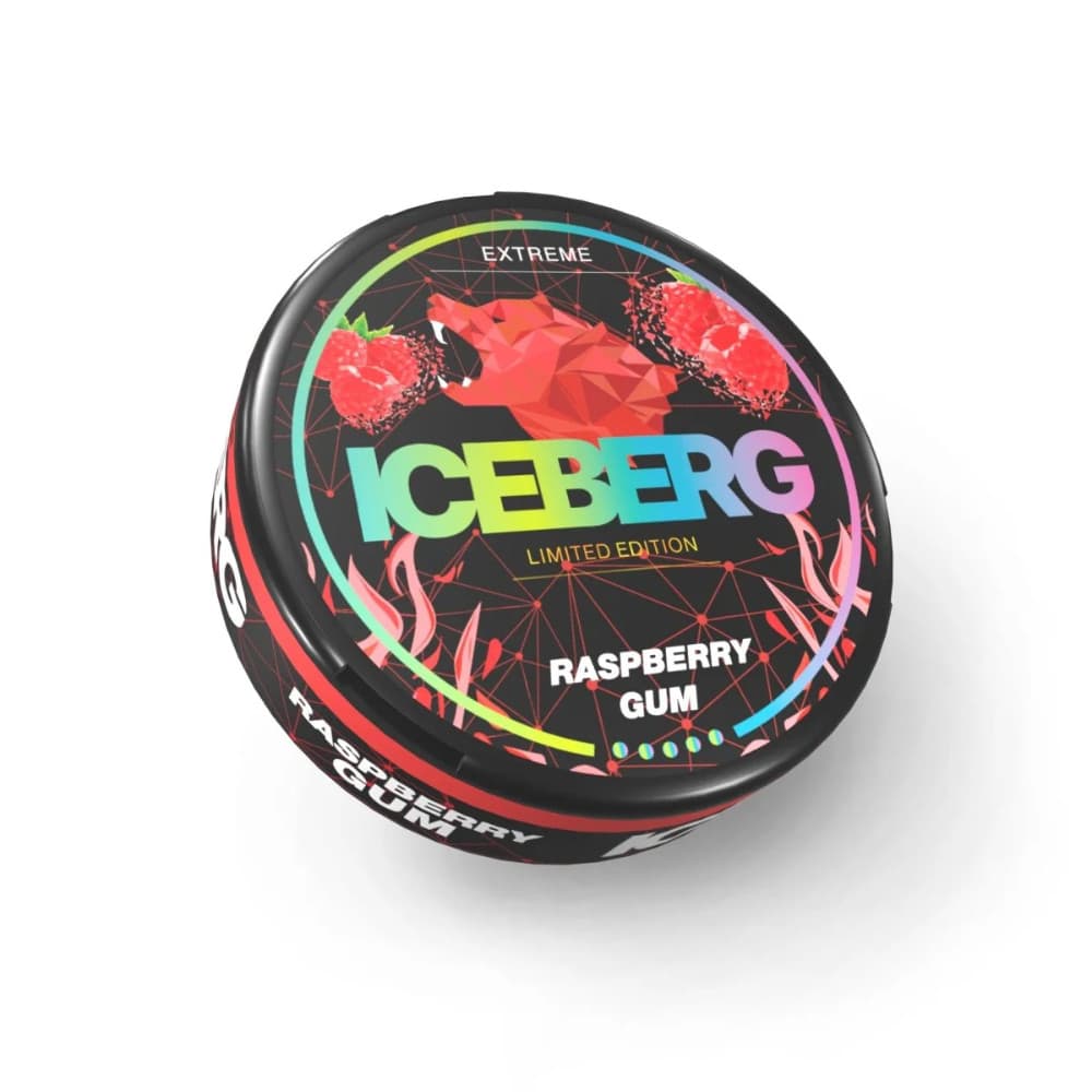  Raspberry Gum Iceberg Nicotine Pouches