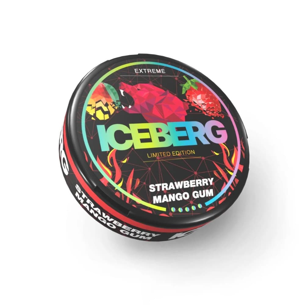  Strawberry Mango Gum Iceberg Nicotine Pouches