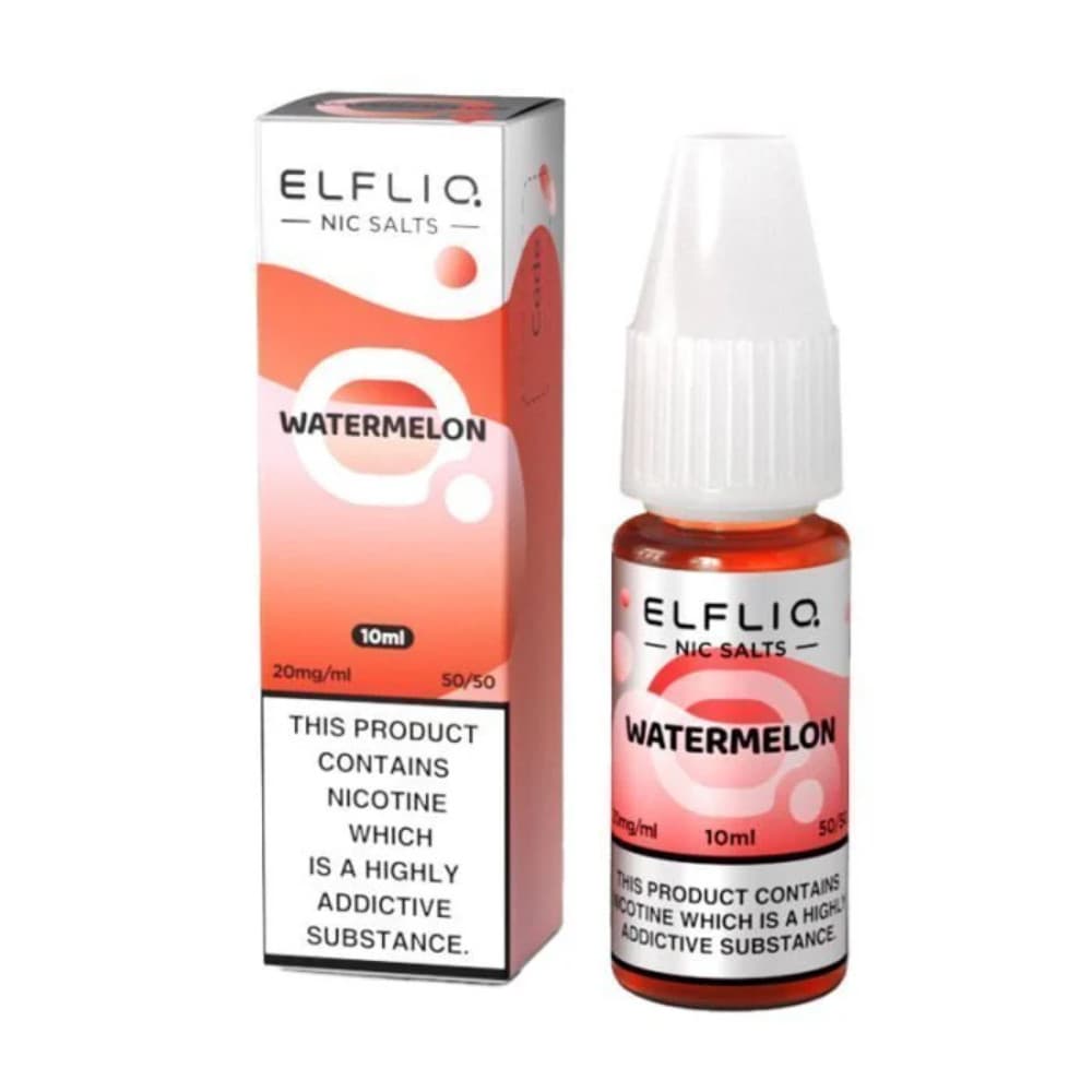  Watermelon / 10mg Elf Bar Elfliq Nic Salt E-Liquids 10ml