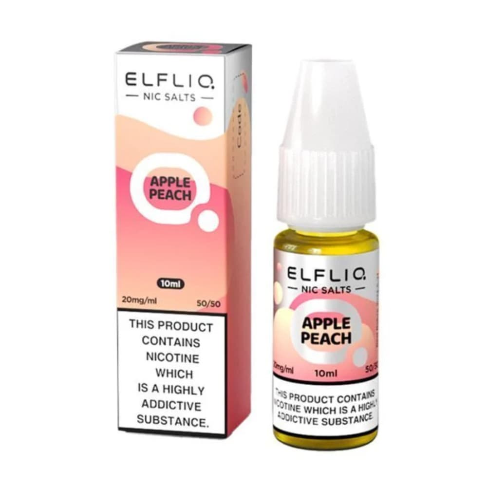  Apple Peach / 10mg Elf Bar Elfliq Nic Salt E-Liquids 10ml