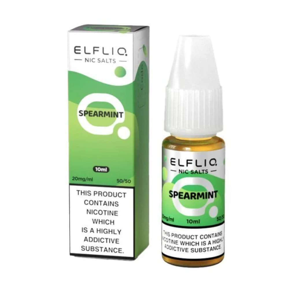  Spearmint / 20mg Elf Bar Elfliq Nic Salt E-Liquids 10ml