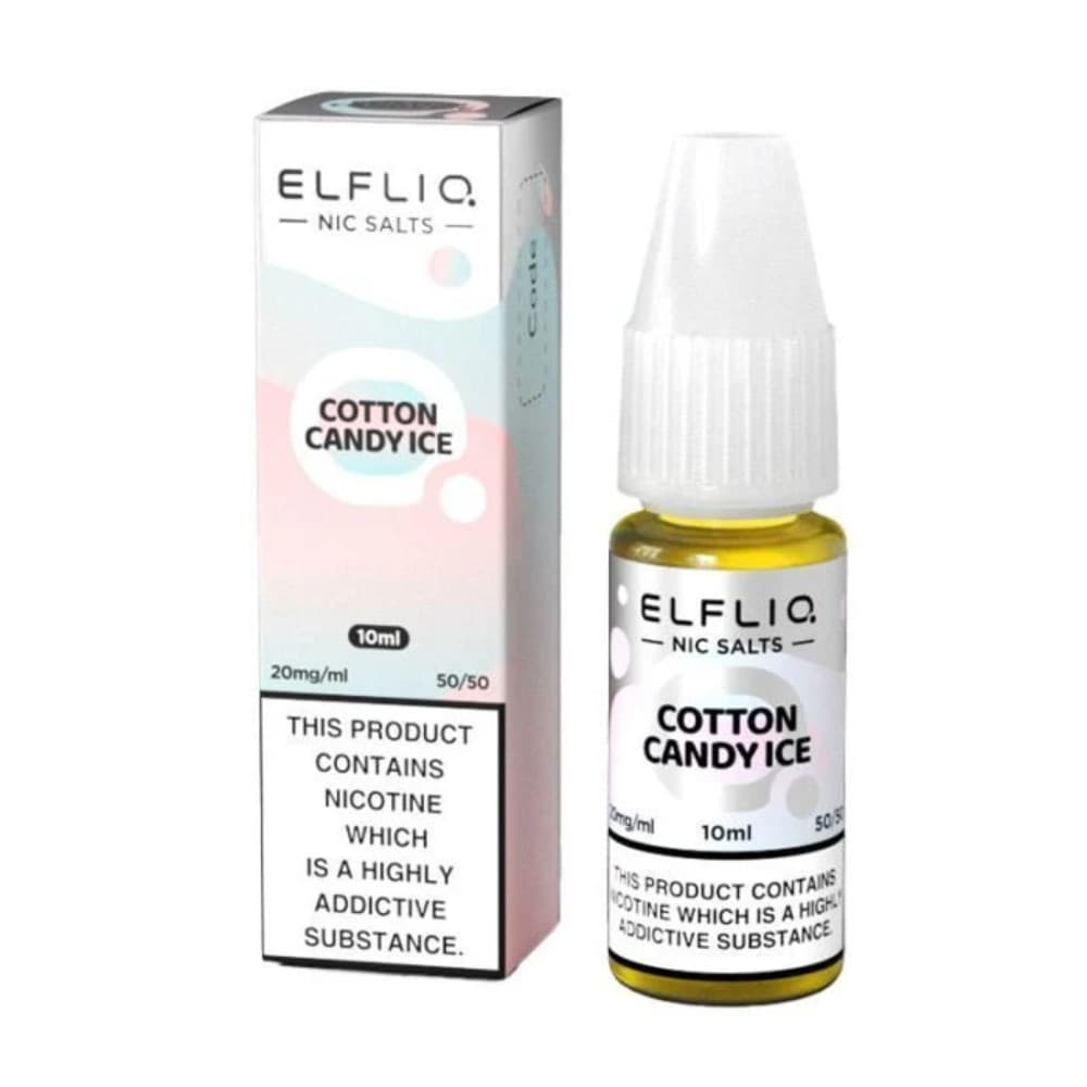  Cotton Candy Ice / 20mg Elf Bar Elfliq Nic Salt E-Liquids 10ml