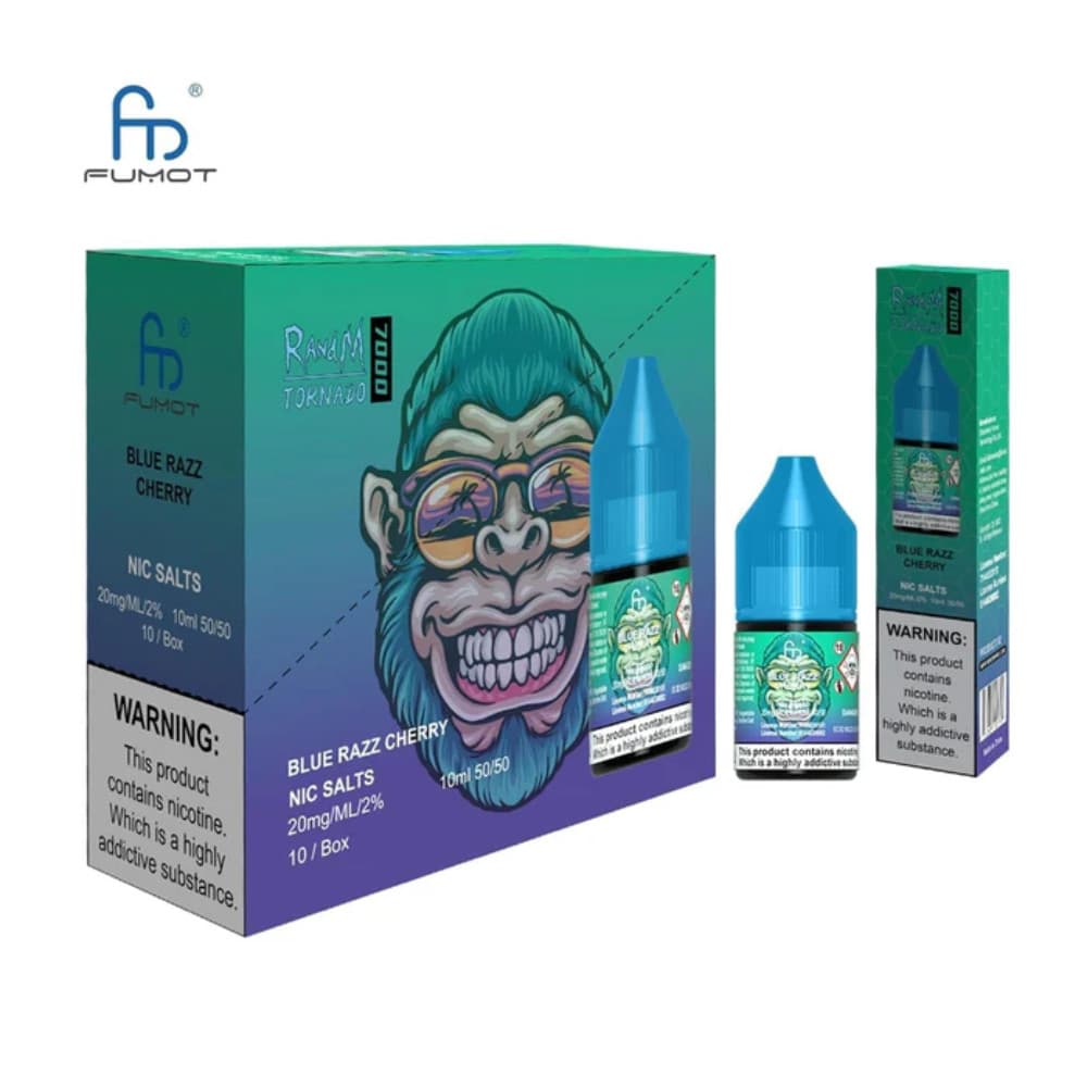  Blue Razz Cherry RandM 7000 Nic Salts E-Liquids 10ml