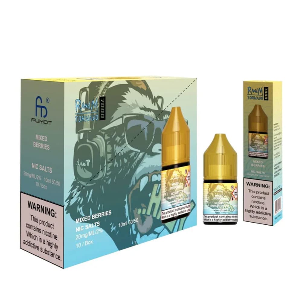  Mixed Berries RandM 7000 Nic Salts E-Liquids 10ml
