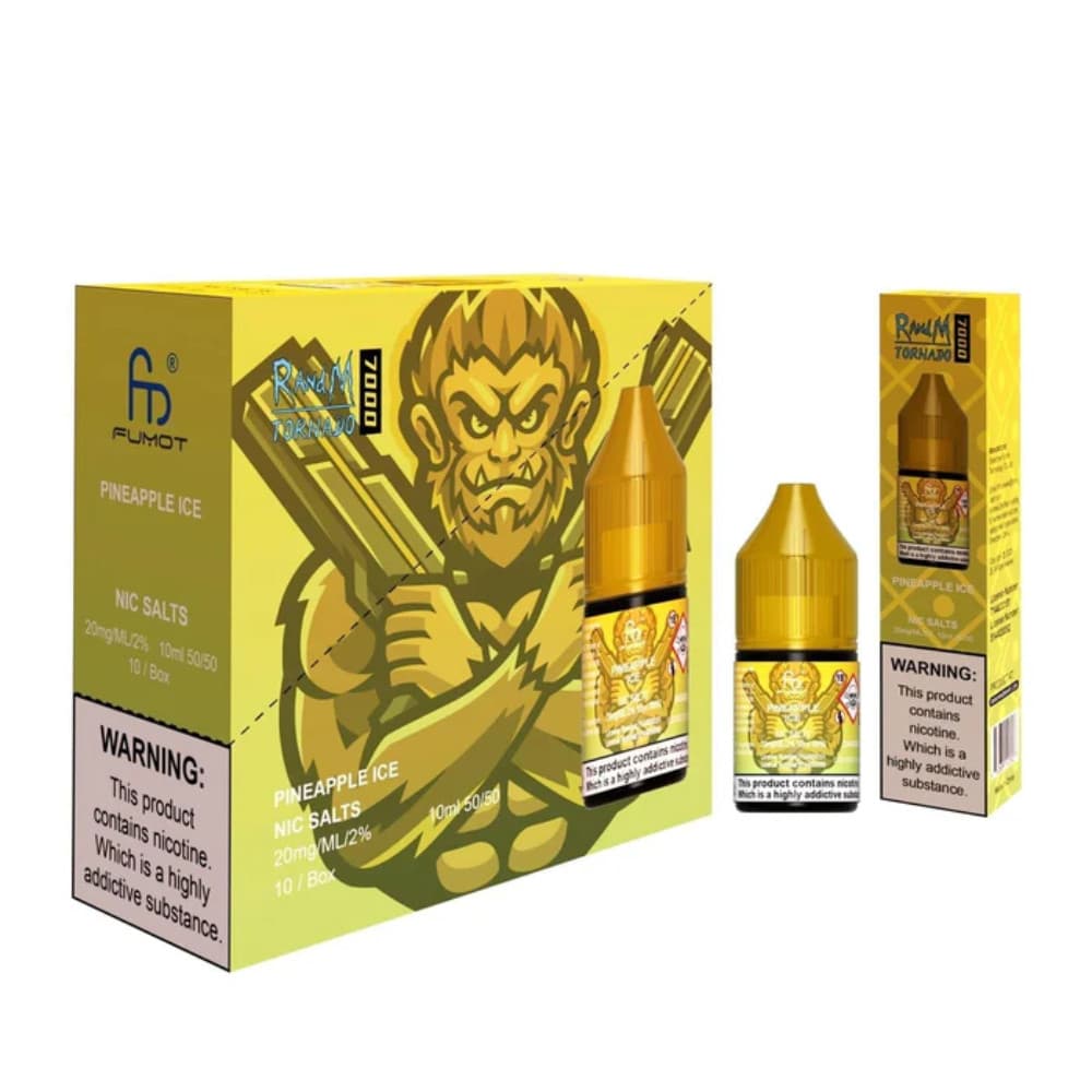  Pineapple Ice RandM 7000 Nic Salts E-Liquids 10ml