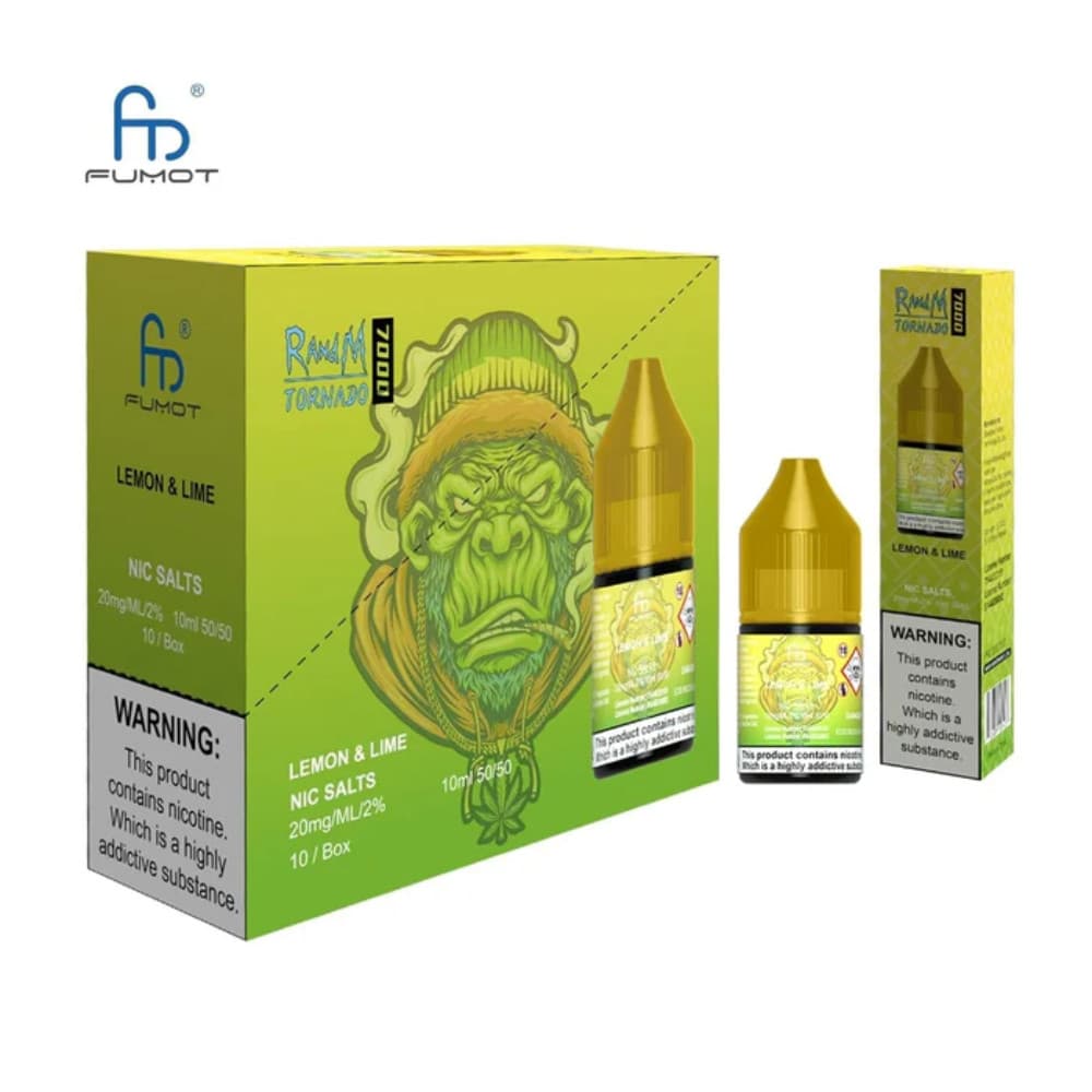  Lemon Lime RandM 7000 Nic Salts E-Liquids 10ml