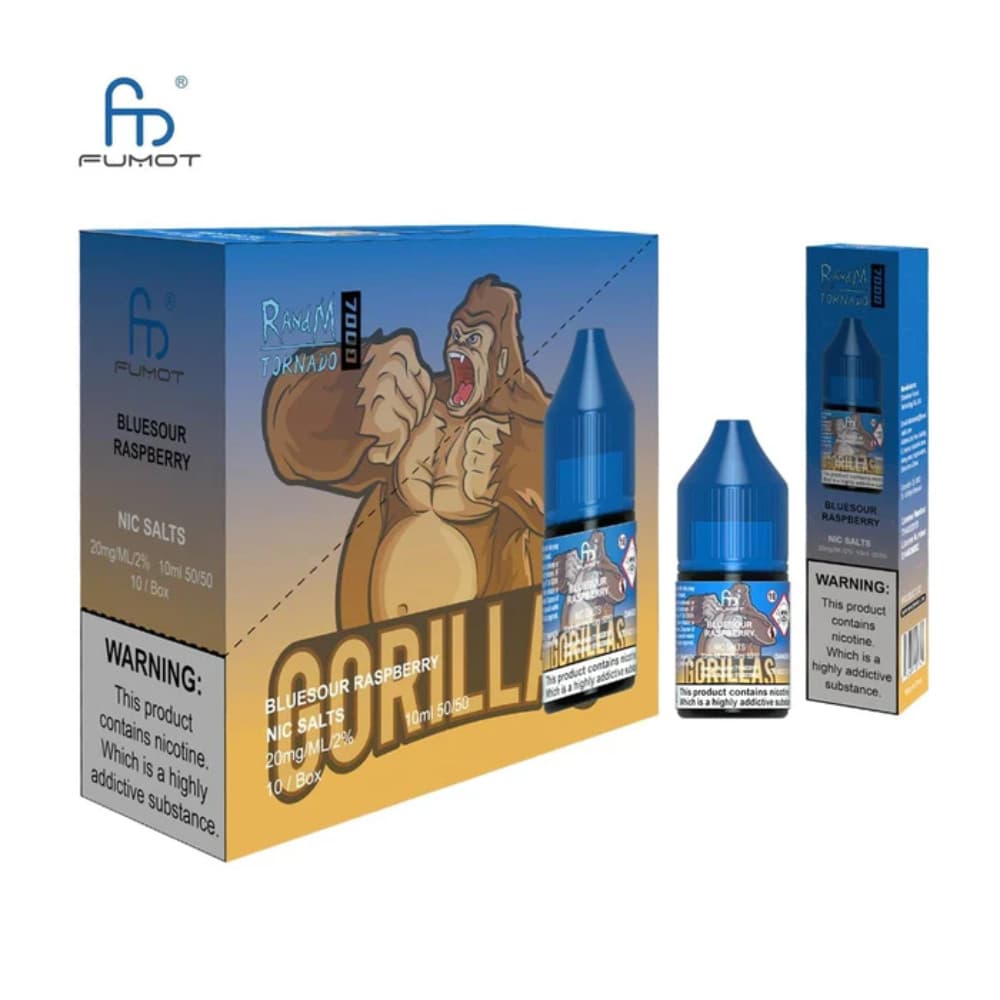 Blue Sour Raspberry RandM 7000 Nic Salts E-Liquids 10ml