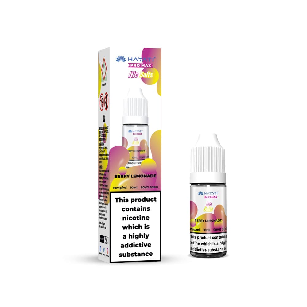  Berry Lemonade / 10mg Hayati Pro Max Nic Salts E-Liquids 10ml