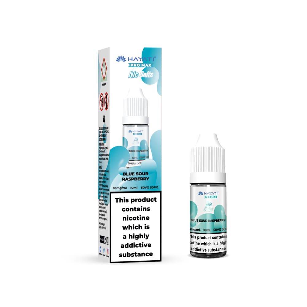  Blue Sour Raspberry / 10mg Hayati Pro Max Nic Salts E-Liquids 10ml