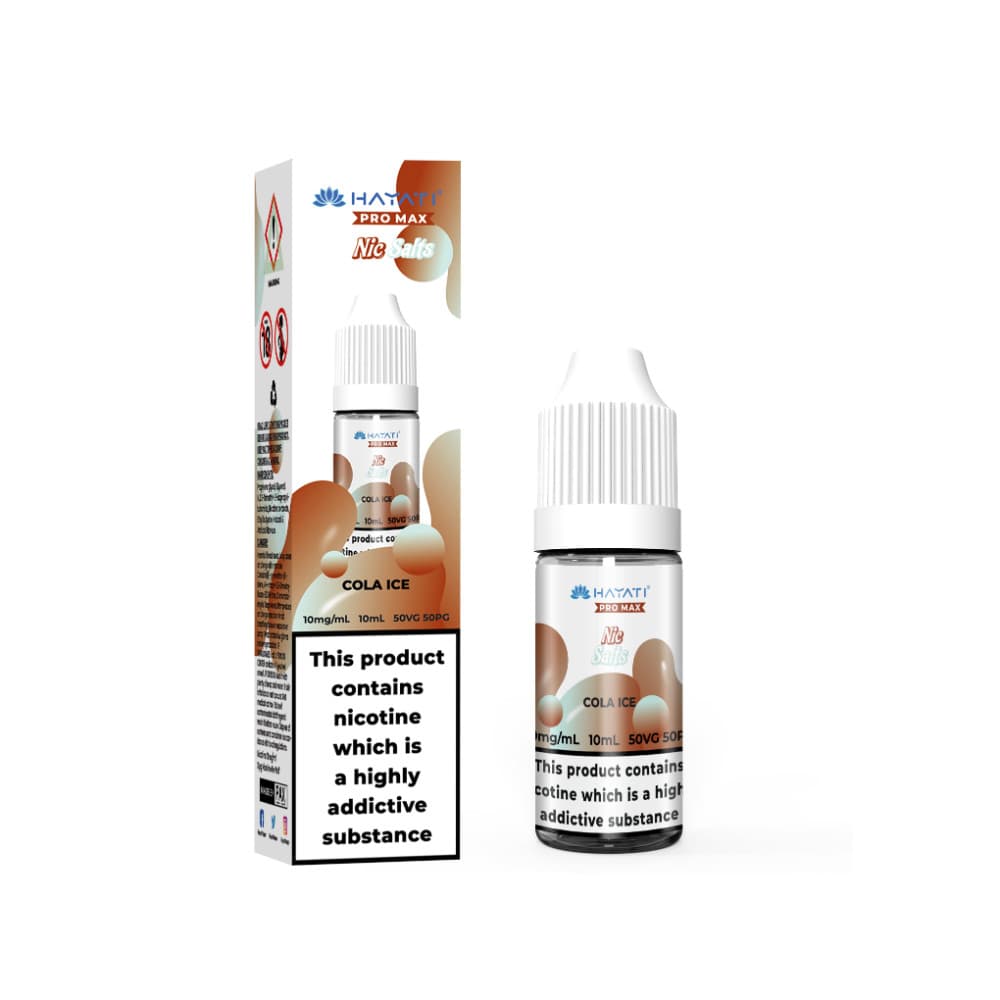  Cola Ice / 10mg Hayati Pro Max Nic Salts E-Liquids 10ml