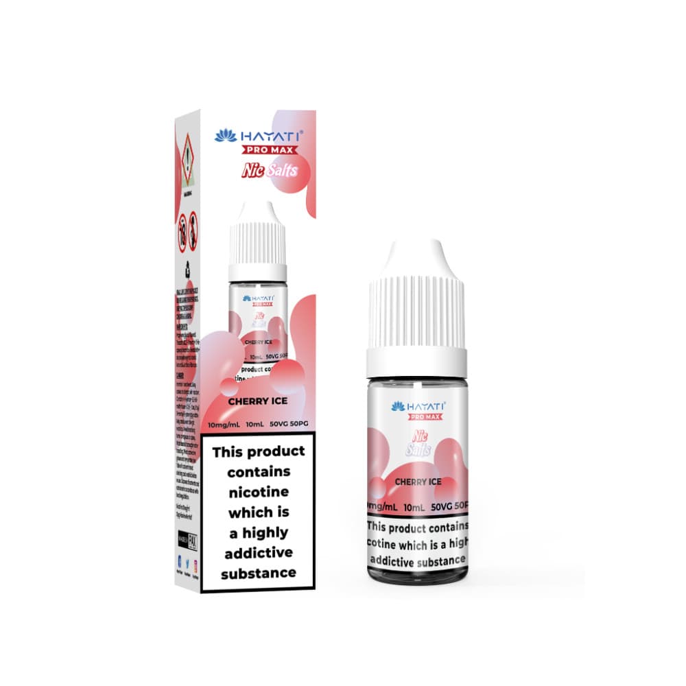  Cherry Ice / 10mg Hayati Pro Max Nic Salts E-Liquids 10ml