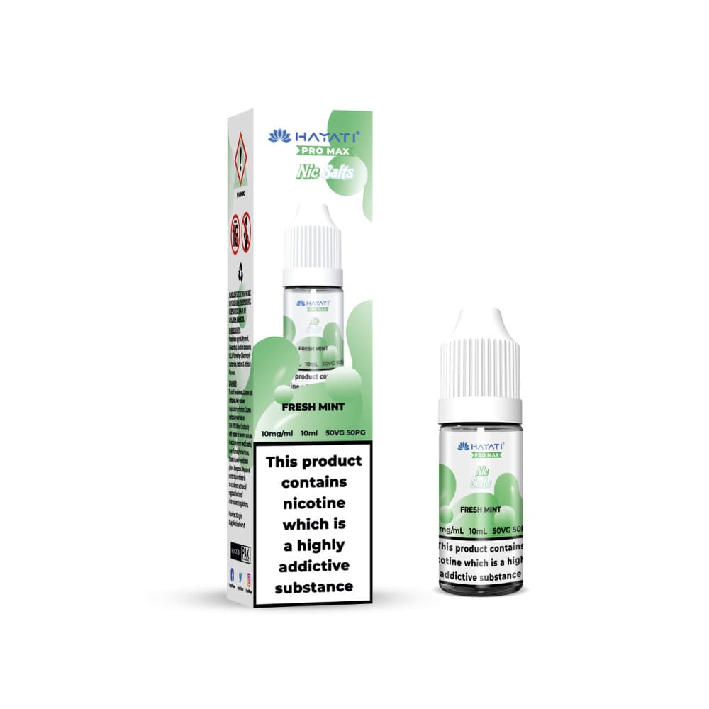  Fresh Mint / 10mg Hayati Pro Max Nic Salts E-Liquids 10ml