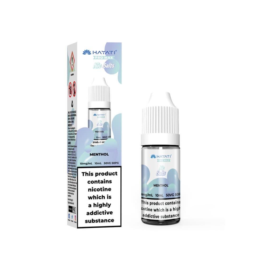  Menthol / 10mg Hayati Pro Max Nic Salts E-Liquids 10ml