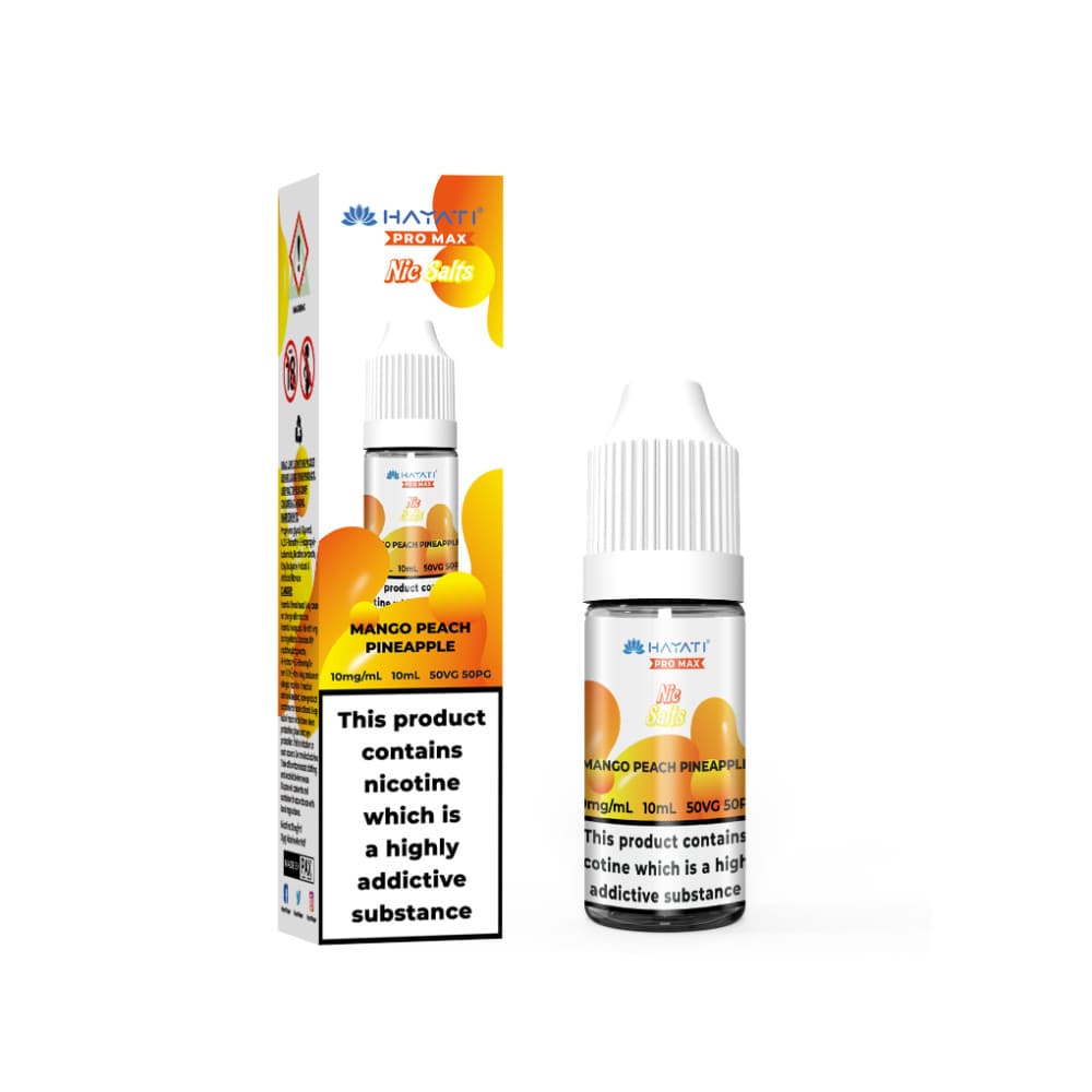  Mango Peach Pineapple / 10mg Hayati Pro Max Nic Salts E-Liquids 10ml
