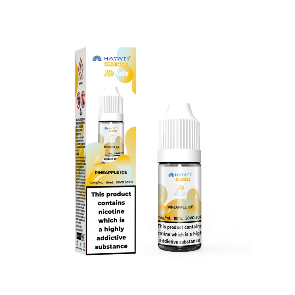  Pineapple Ice / 10mg Hayati Pro Max Nic Salts E-Liquids 10ml