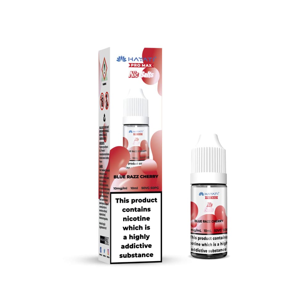  Blue Razz Cherry / 20mg Hayati Pro Max Nic Salts E-Liquids 10ml