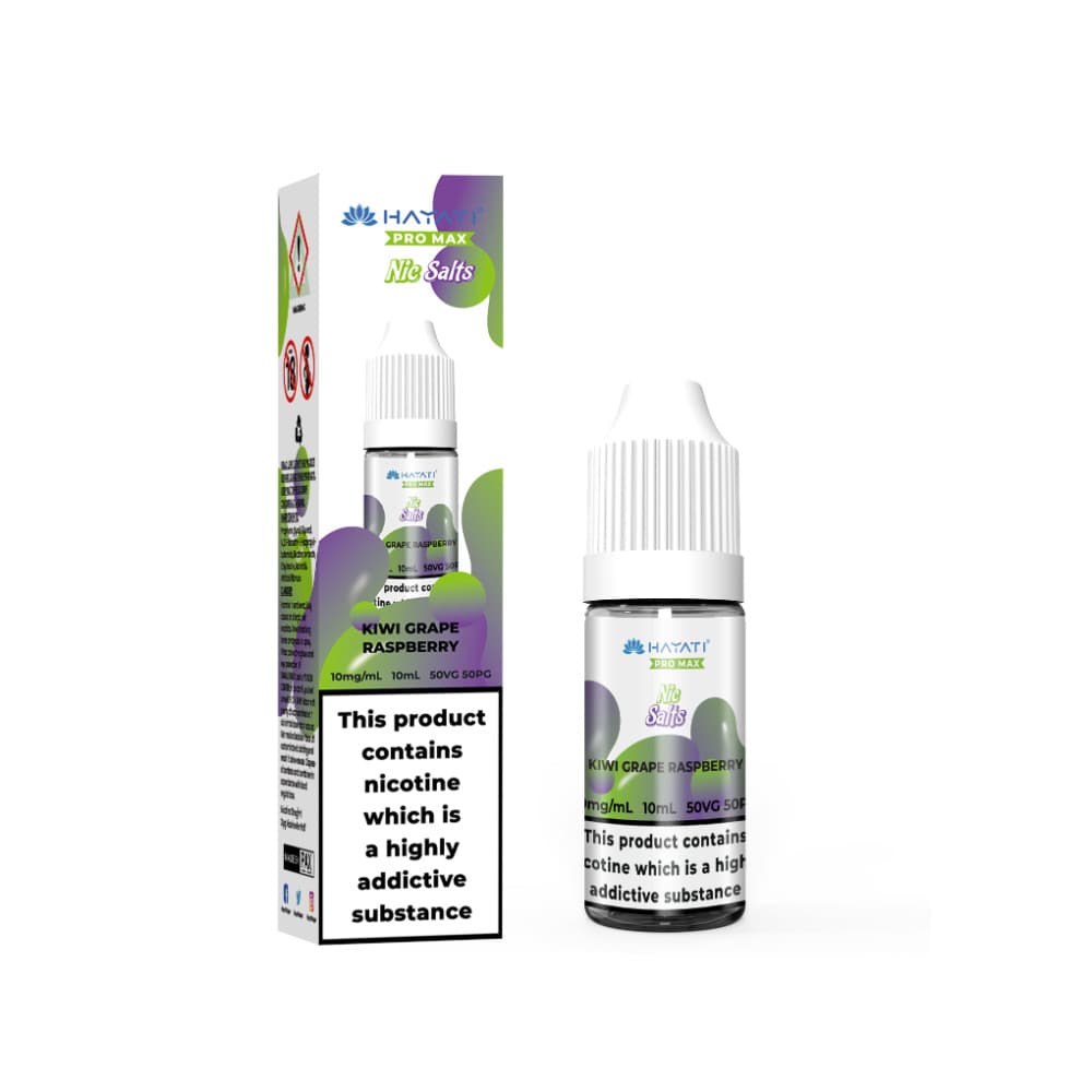  Kiwi Grape Raspberry / 20mg Hayati Pro Max Nic Salts E-Liquids 10ml
