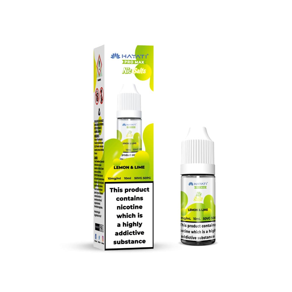 Lemon Lime / 20mg Hayati Pro Max Nic Salts E-Liquids 10ml