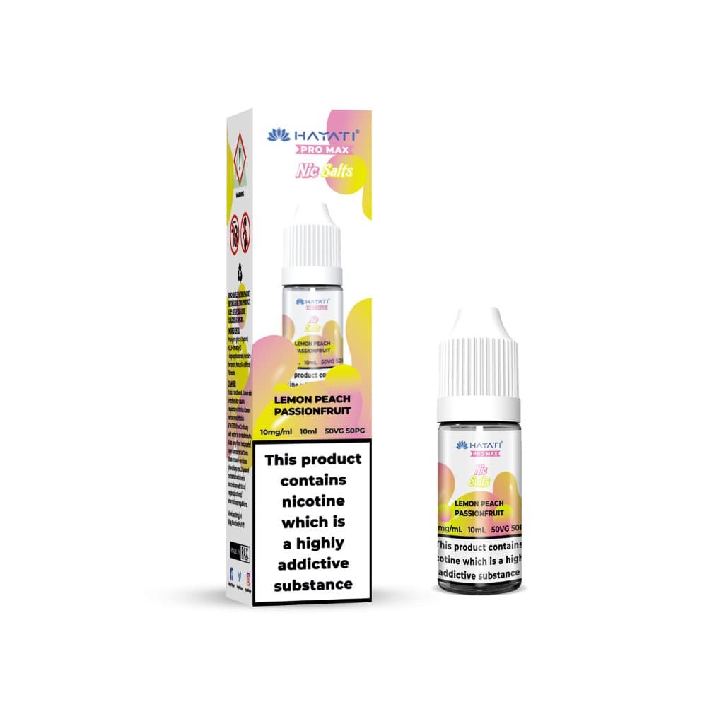  Lemon Peach Passionfruit / 20mg Hayati Pro Max Nic Salts E-Liquids 10ml
