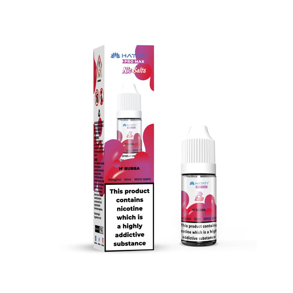  H'Bubba / 20mg Hayati Pro Max Nic Salts E-Liquids 10ml