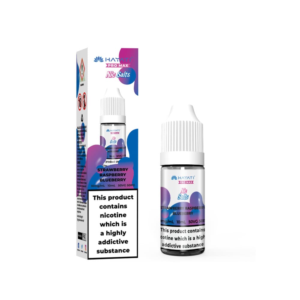  Strawberry Raspberry Blueberry / 20mg Hayati Pro Max Nic Salts E-Liquids 10ml