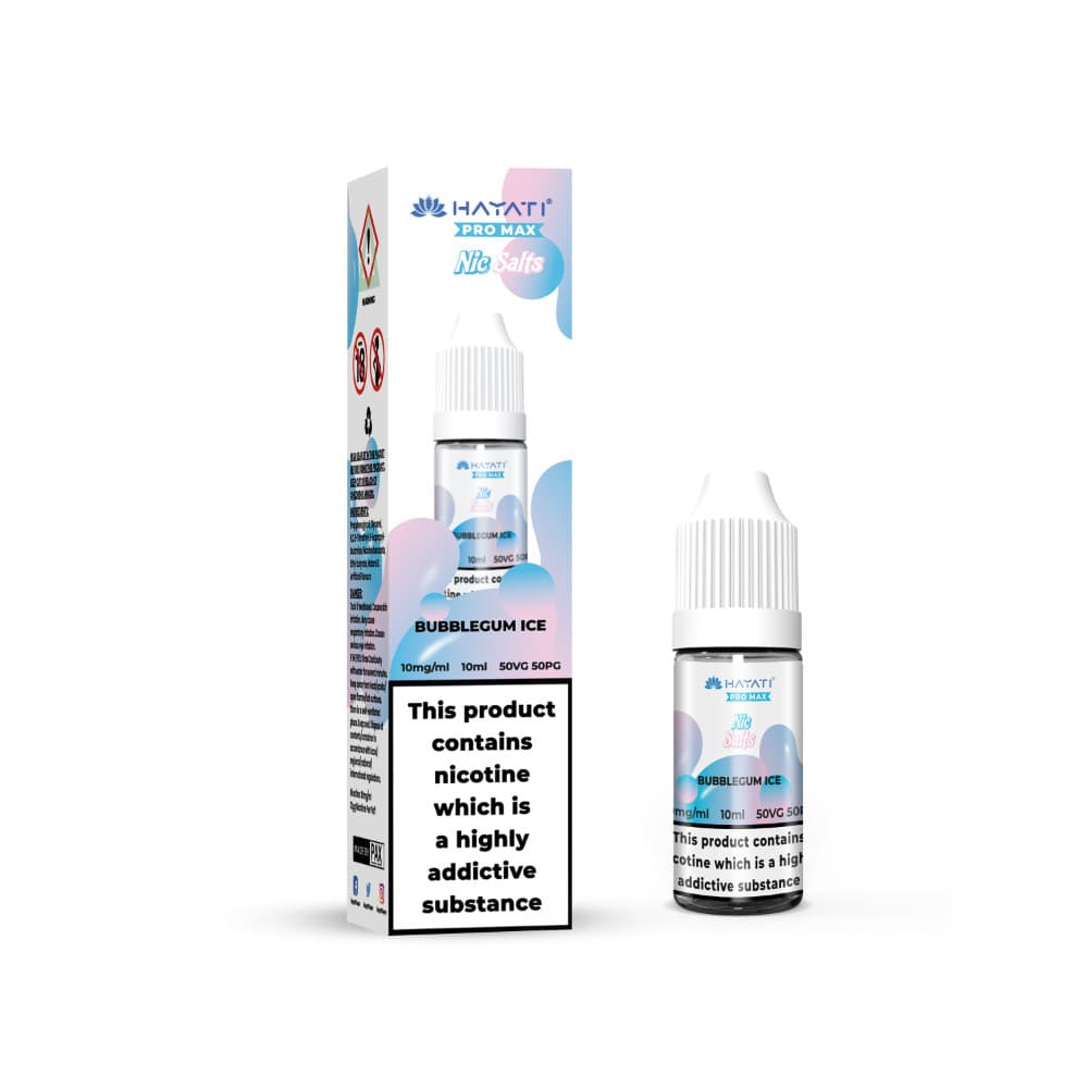  Bubblegum Ice / 20mg Hayati Pro Max Nic Salts E-Liquids 10ml