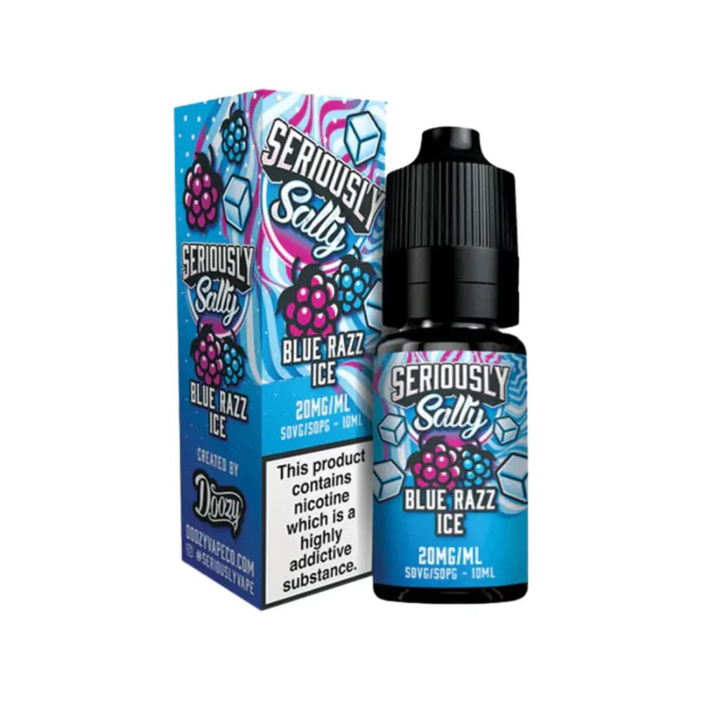  Blue Razz Ice / 10mg Doozy Seriously Salty Nic Salts e liquids 10ml