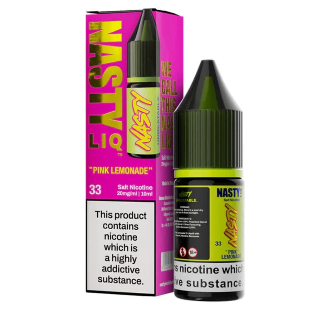  Pink Lemonade / 20mg Nasty Liq Nic Salts e liquids 10ml Box of 10