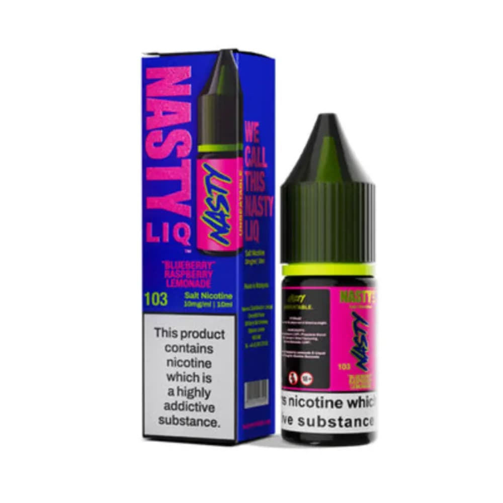  Blueberry Raspberry Lemonade / 10mg Nasty Liq Nic Salts e liquids 10ml Box of 10