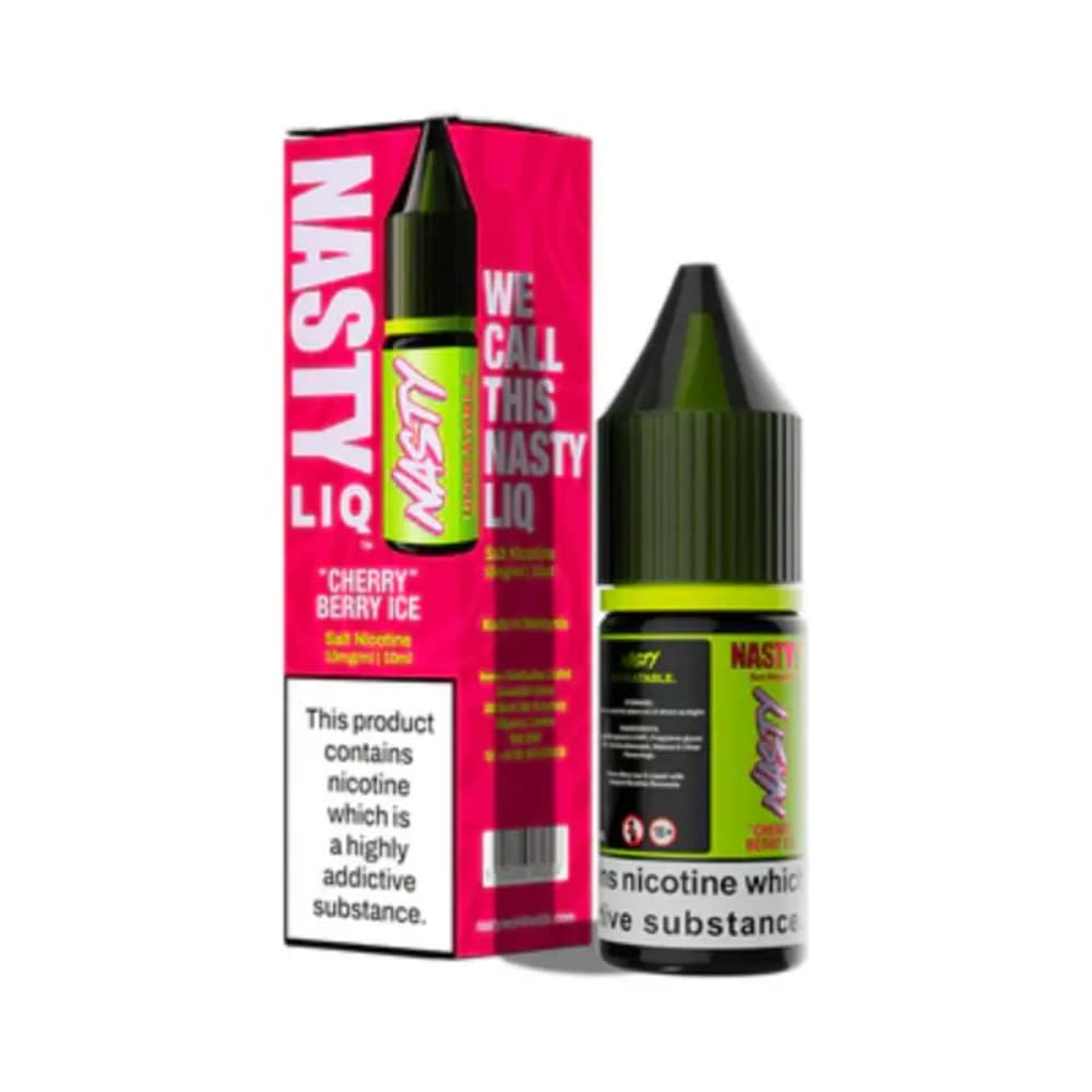  Cherry Berry Ice / 10mg Nasty Liq Nic Salts e liquids 10ml Box of 10