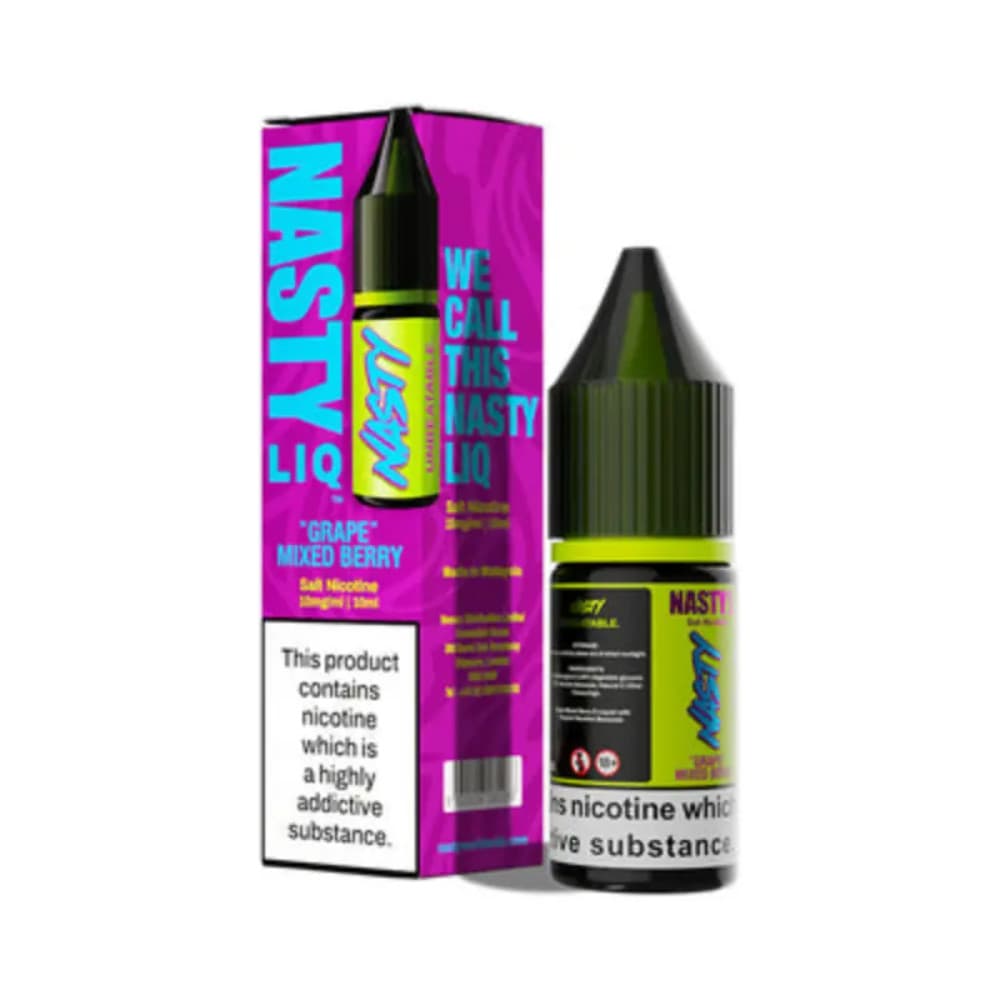  Grape Mixed Berry / 20mg Nasty Liq Nic Salts e liquids 10ml Box of 10