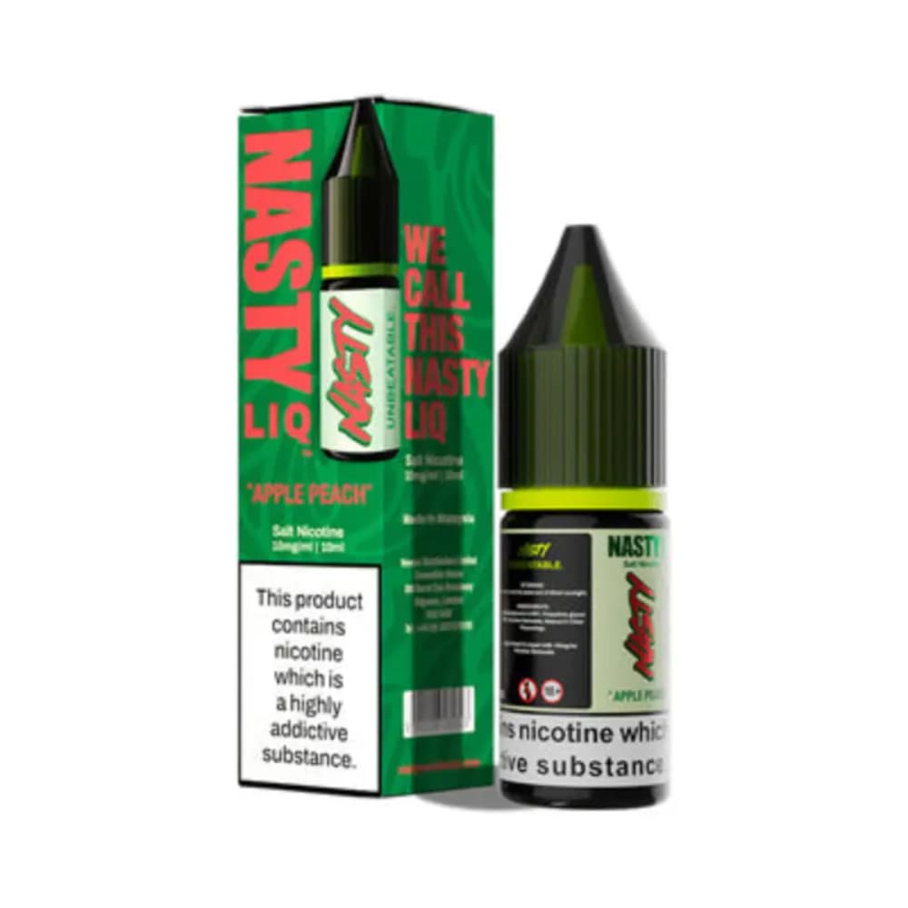  Apple Peach / 10mg Nasty Liq Nic Salts e liquids 10ml Box of 10