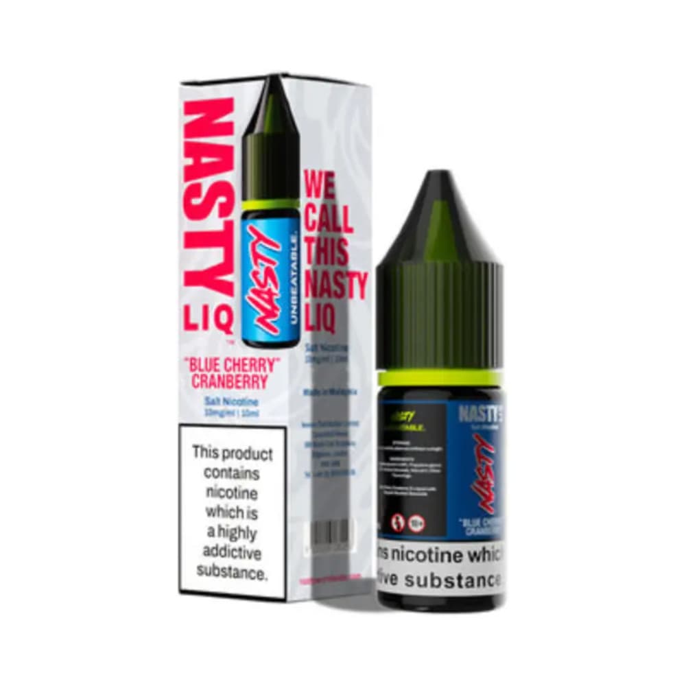  Blue Cherry Cranberry / 20mg Nasty Liq Nic Salts e liquids 10ml Box of 10