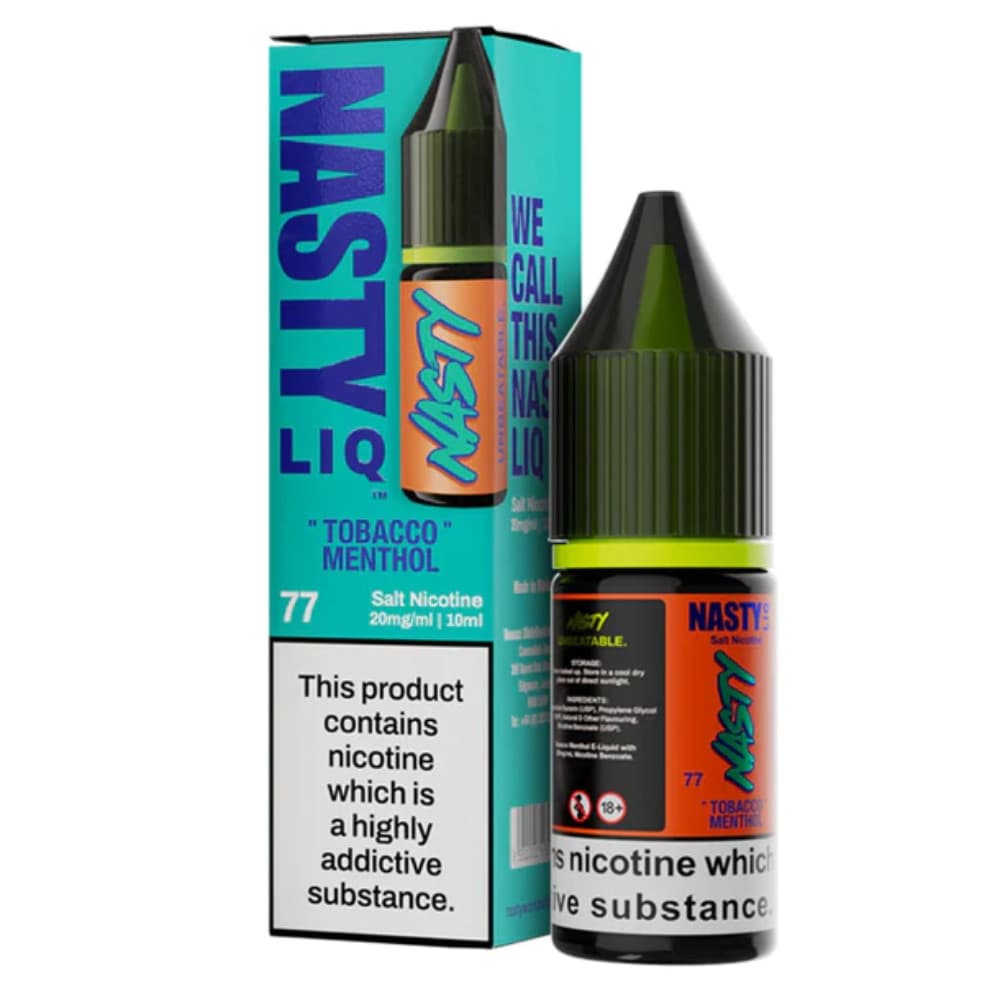  Tobacco Menthol / 10mg Nasty Liq Nic Salts e liquids 10ml Box of 10