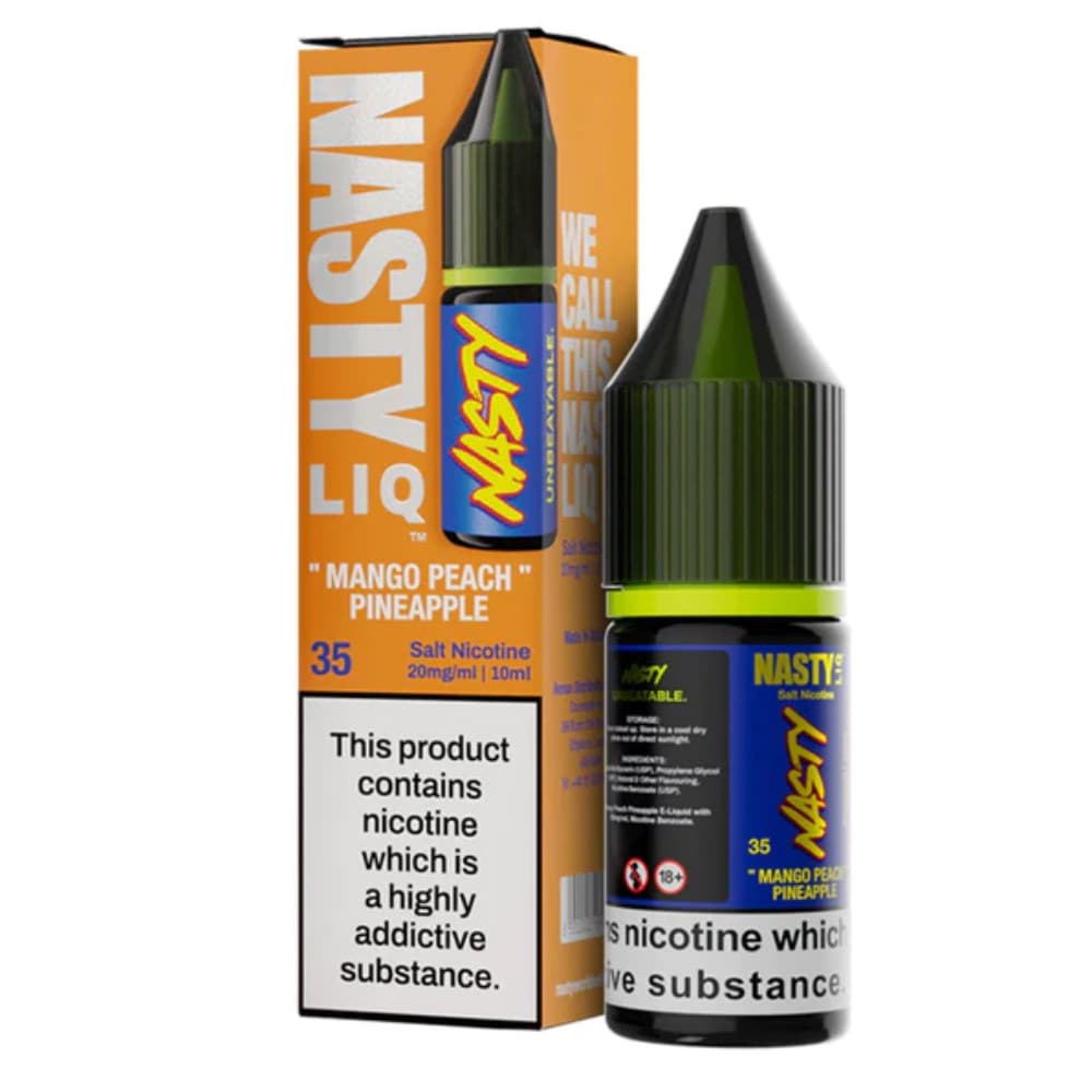  Peach Mango Pineapple / 20mg Nasty Liq Nic Salts e liquids 10ml Box of 10