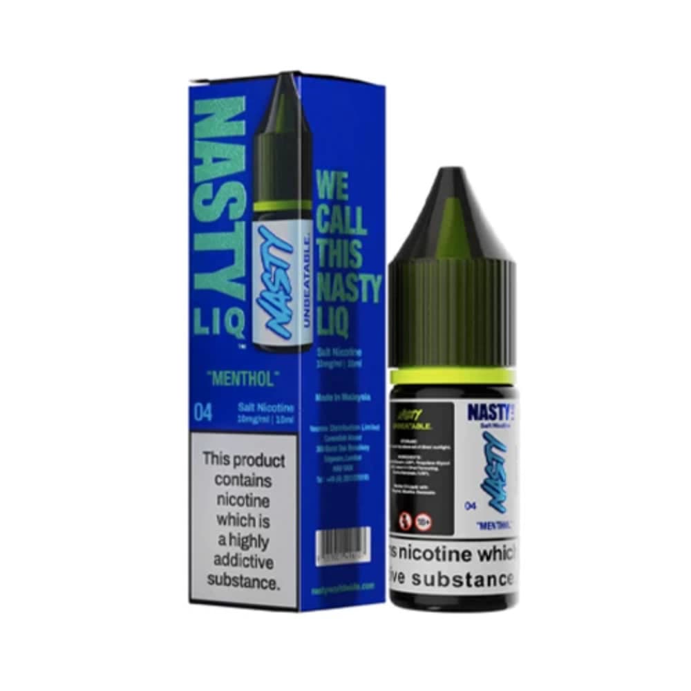  Menthol / 10mg Nasty Liq Nic Salts e liquids 10ml Box of 10