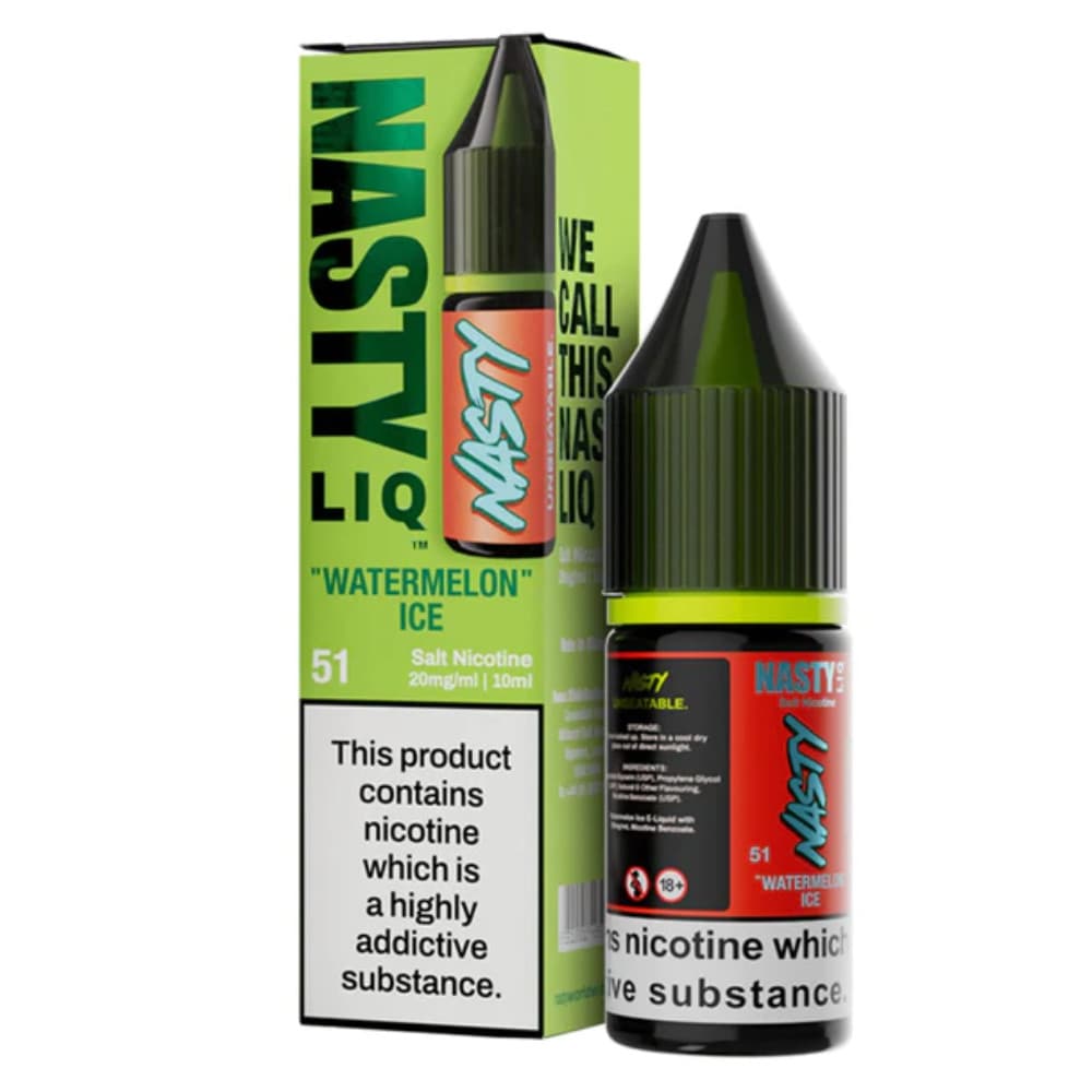  Watermelon Ice / 20mg Nasty Liq Nic Salts e liquids 10ml Box of 10