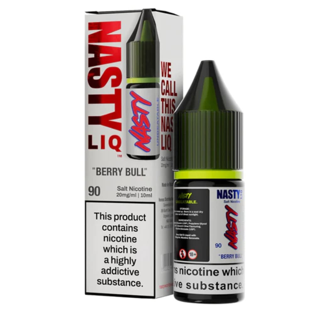  Berry Bull / 10mg Nasty Liq Nic Salts e liquids 10ml Box of 10