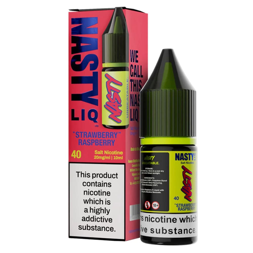  Strawberry Raspberry / 20mg Nasty Liq Nic Salts e liquids 10ml Box of 10