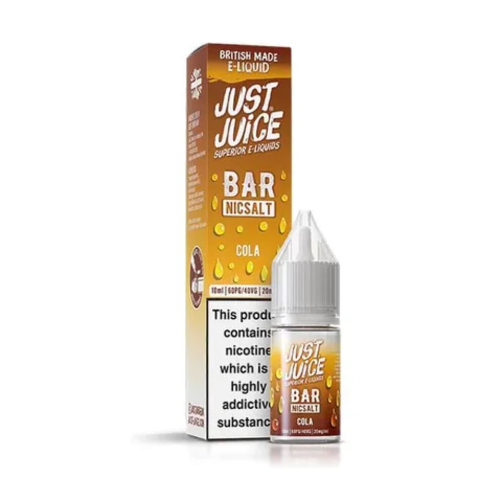  Cola / 10mg Just Juice Bar Nic Salts e liquids 10ml Box of 10
