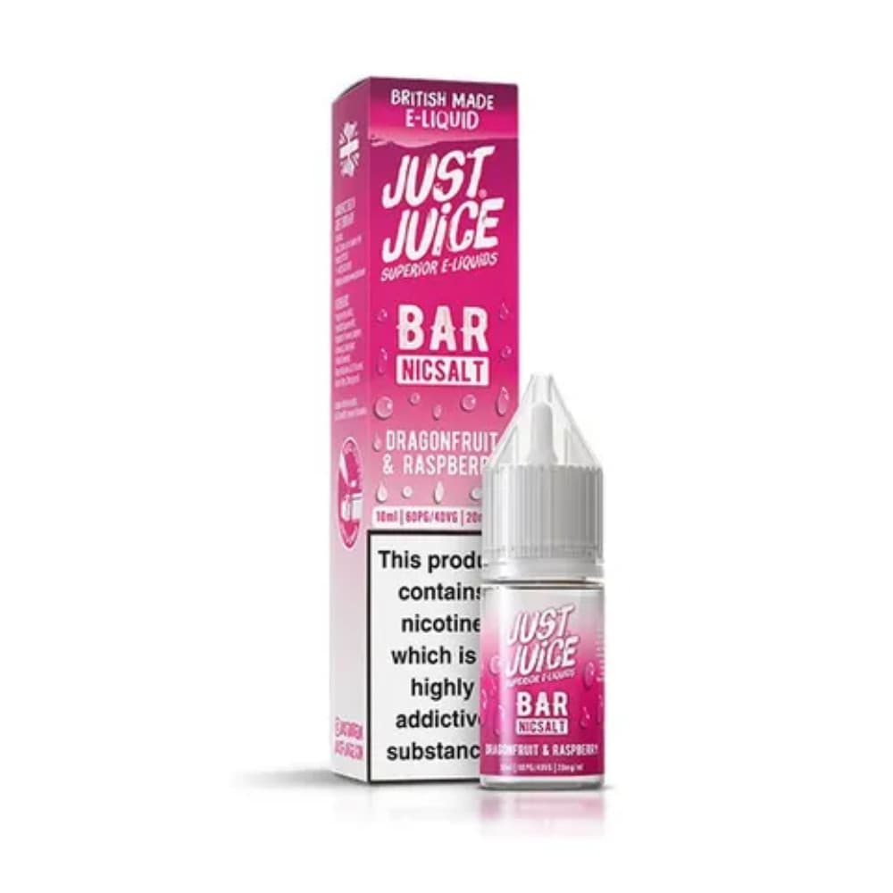  Dragonfruit Raspberry / 10mg Just Juice Bar Nic Salts e liquids 10ml Box of 10