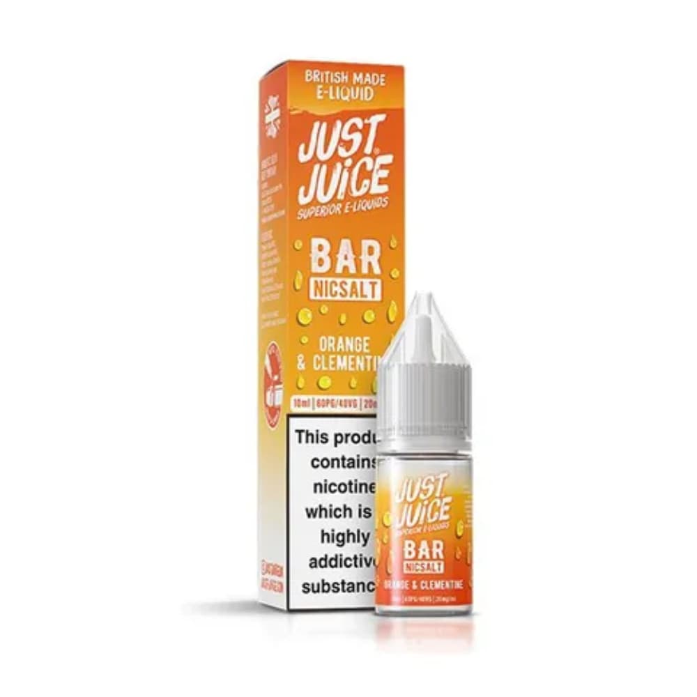  Orange Clementine / 10mg Just Juice Bar Nic Salts e liquids 10ml Box of 10