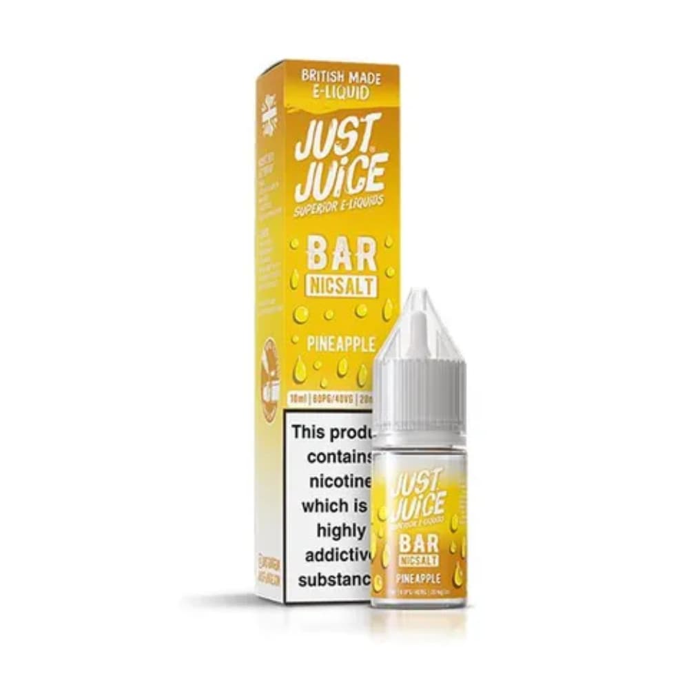  Pineapple / 10mg Just Juice Bar Nic Salts e liquids 10ml Box of 10