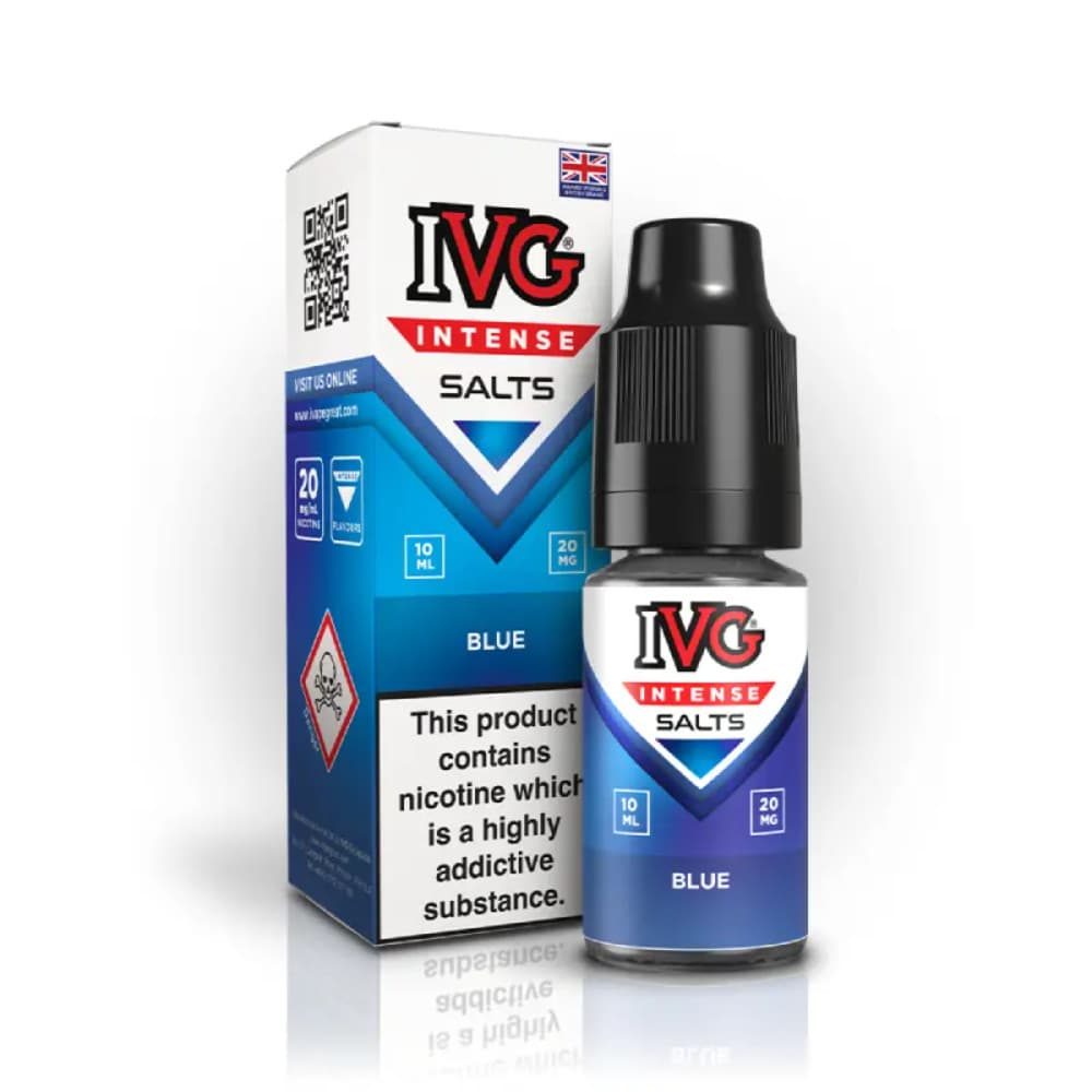  Blue / 20mg IVG Intense Nic Salts e liquids 10ml Box of 10