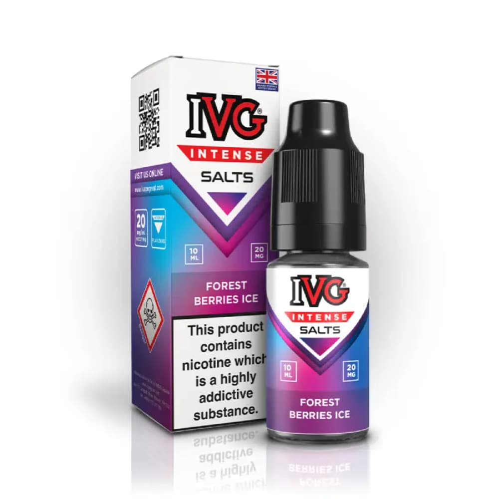  Forest Berries / 20mg IVG Intense Nic Salts e liquids 10ml Box of 10