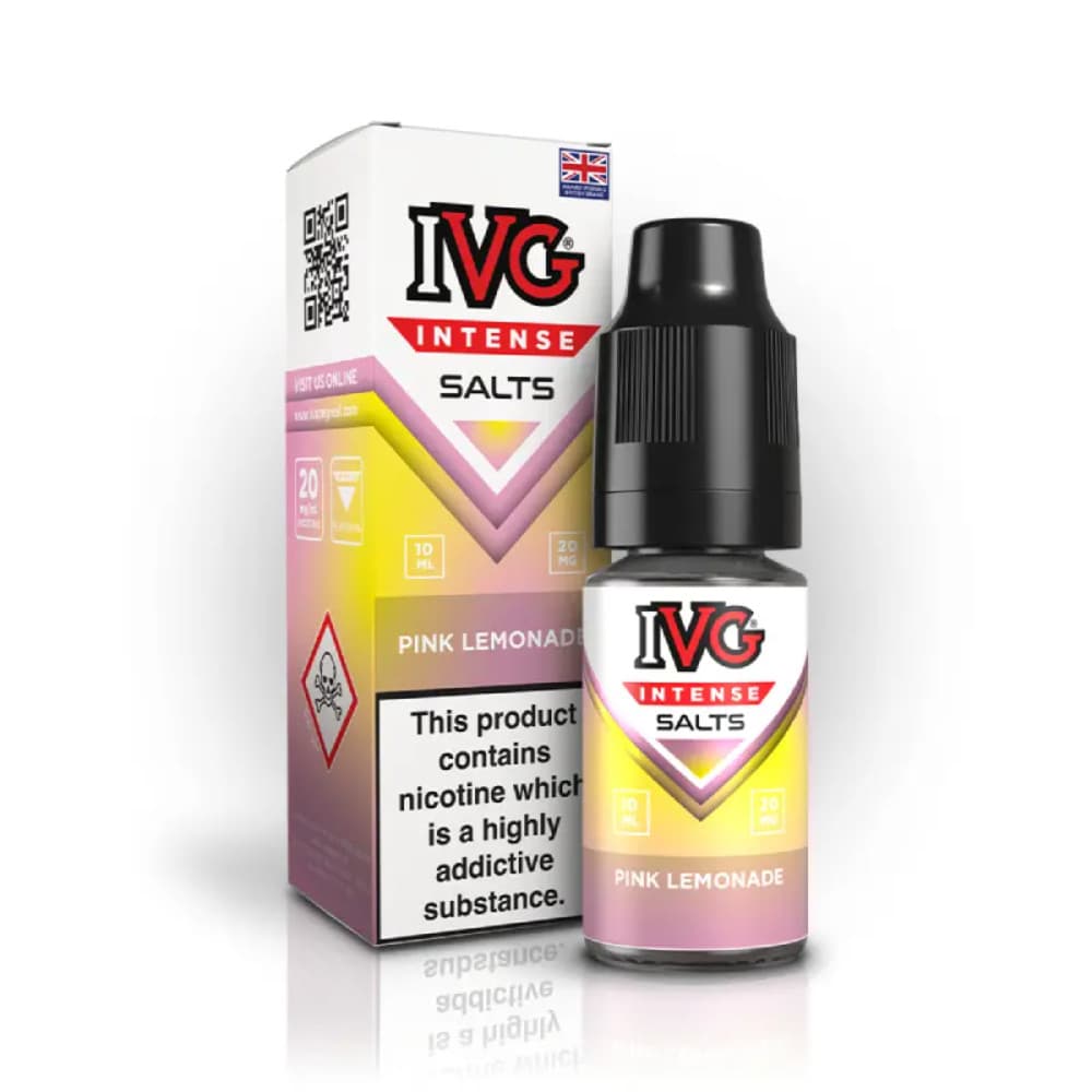  Pink Lemonade / 20mg IVG Intense Nic Salts e liquids 10ml Box of 10