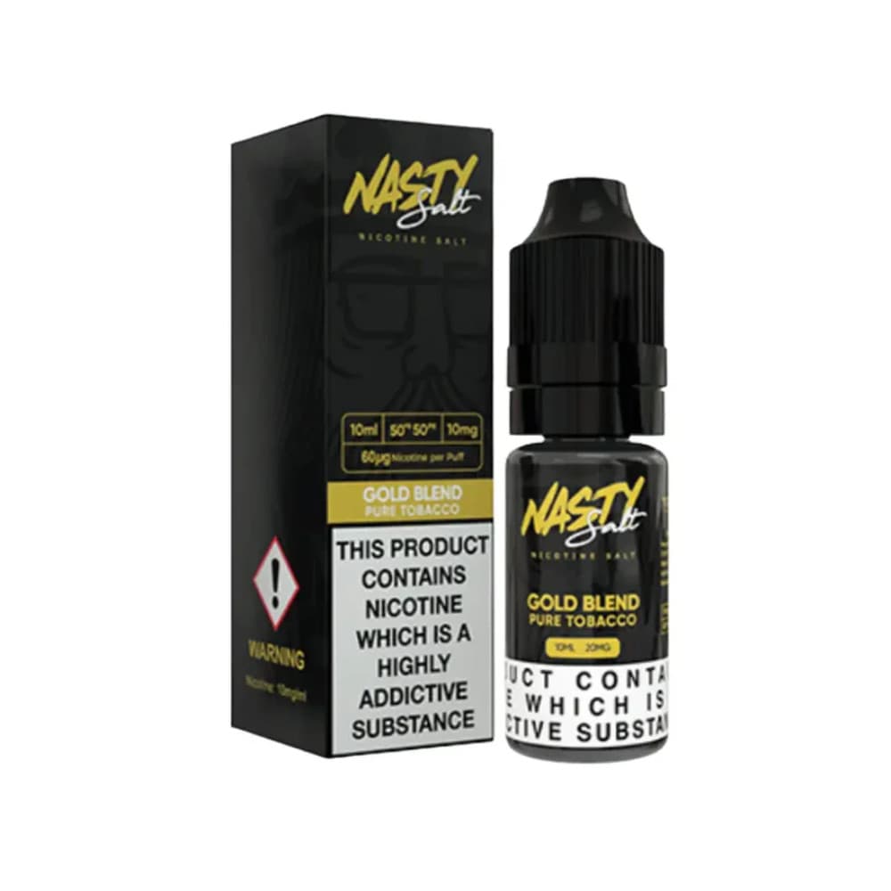  Gold Blend / 10mg Nasty Juice Nic Salts e liquids 10ml