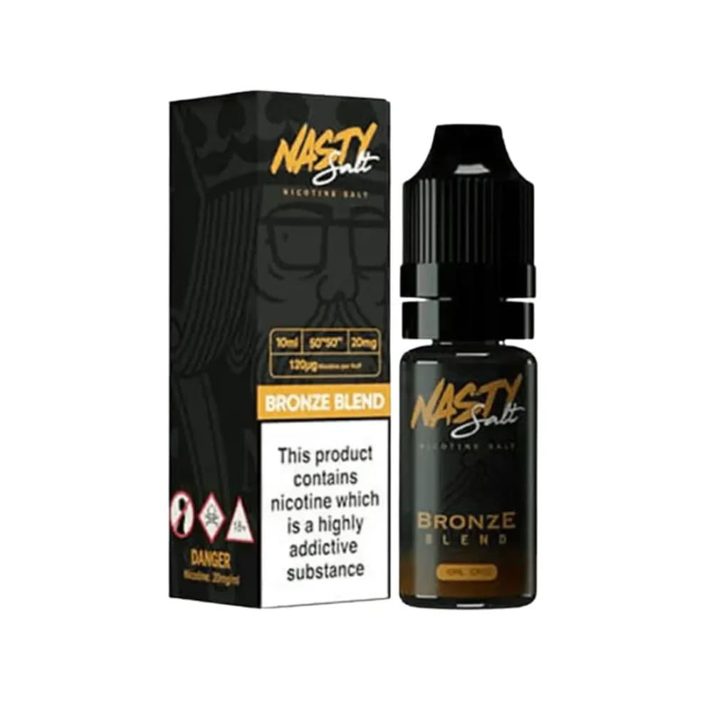 Bronze Blend / 10mg Nasty Juice Nic Salts e liquids 10ml